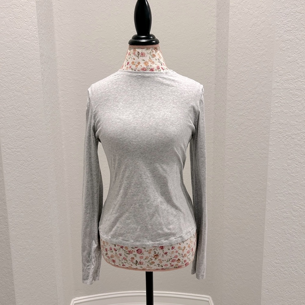 Skims Long Sleeve Cotton Jersey TShirt Gently Worn
